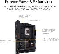 ASUS TUF GAMING B760-PLUS WIFI DDR4 1700p ATX 4x DDR4,PCIe® 5.0,WiFi 6, BT5.2,3x M.2 slots, 4x SATA 3 Port, Anakart